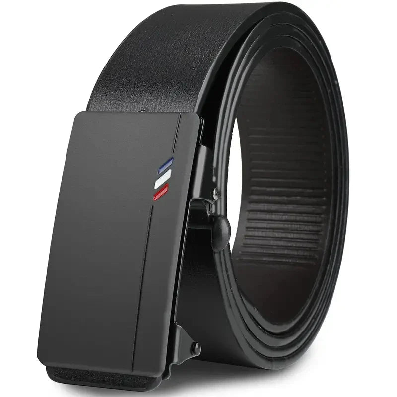 Belt Leather Men's Automatic Buckle