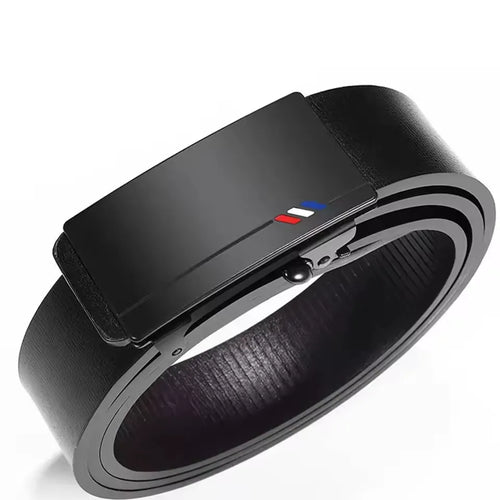 Belt Leather Men's Automatic Buckle
